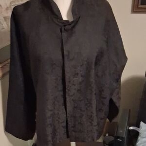 Eskandar 100 Dark Brown Women's Poncho